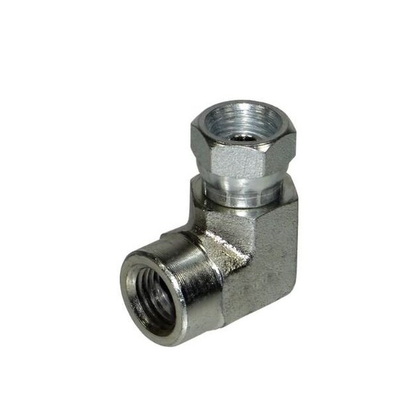 Bedford Precision Swivel Adapter 1/4 NPTF x 1/4 NPSF 90 deg